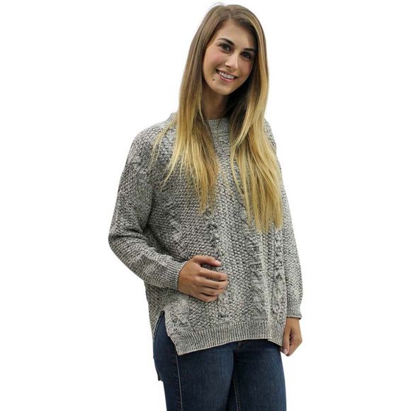 Cream & Black Loose Fit Sweater - Picture 4 of 4